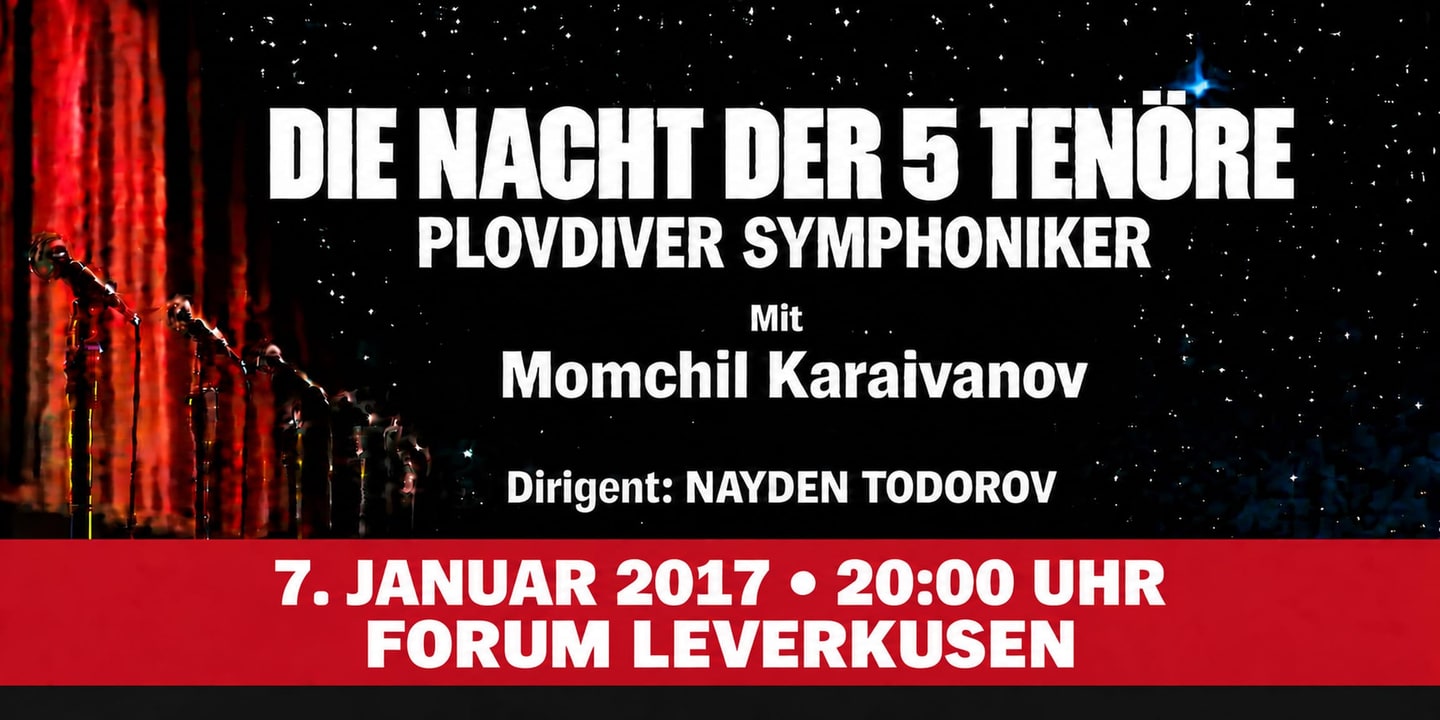 Event banner: Die Nacht der 5 Tenöre (07.01.2017)