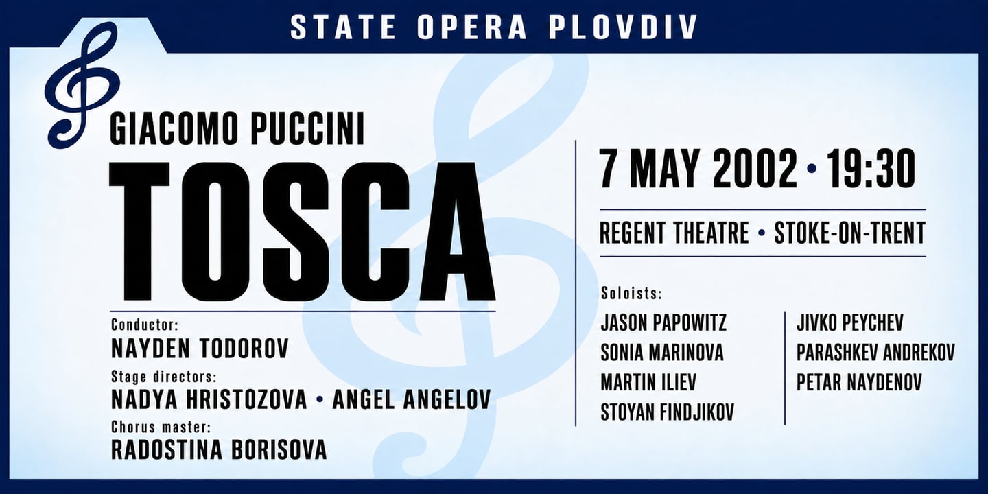 Event banner: Tosca by Puccini (07.05.2002)