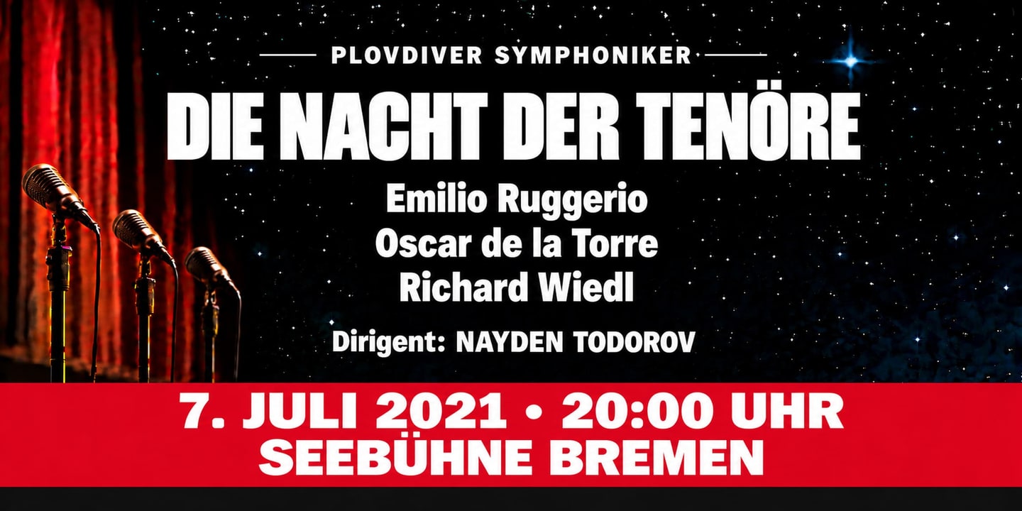 Event banner: Die Nacht der Tenöre (07.07.2021)