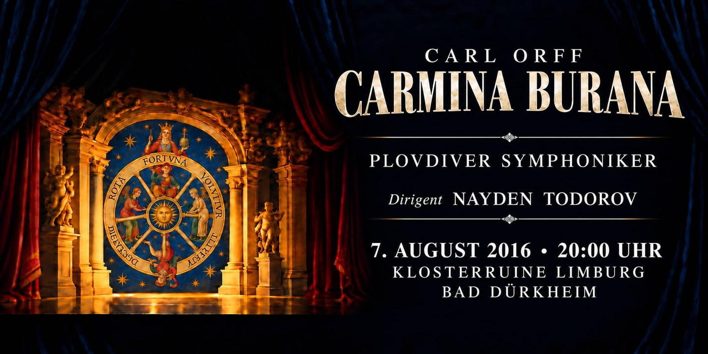 Event banner: Carmina Burana (07.08.2016)