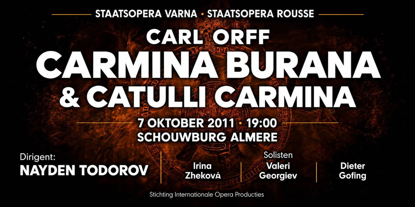 Event banner: Carmina Burana & Catulli Carmina (07.10.2011)