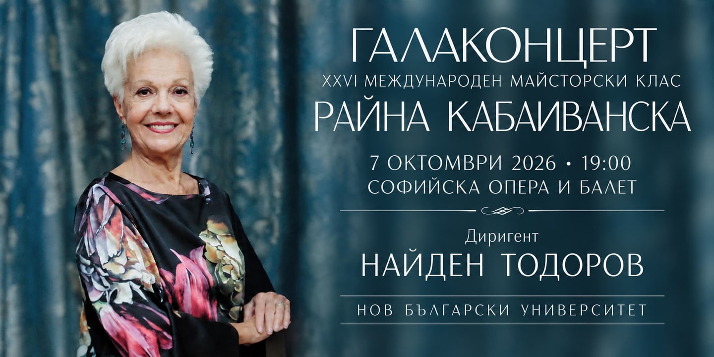 Event banner: Raina Kabaivanska's Masterclass – Gala Concert (XXVI) (07.10.2026)