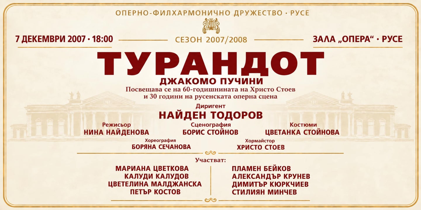 Event banner: Turandot (07.12.2007)