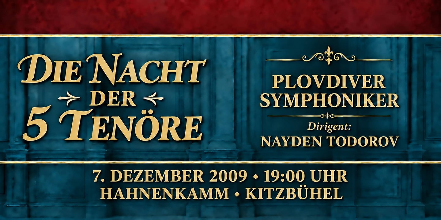 Event banner: Die Nacht der 5 Tenöre (07.12.2009)