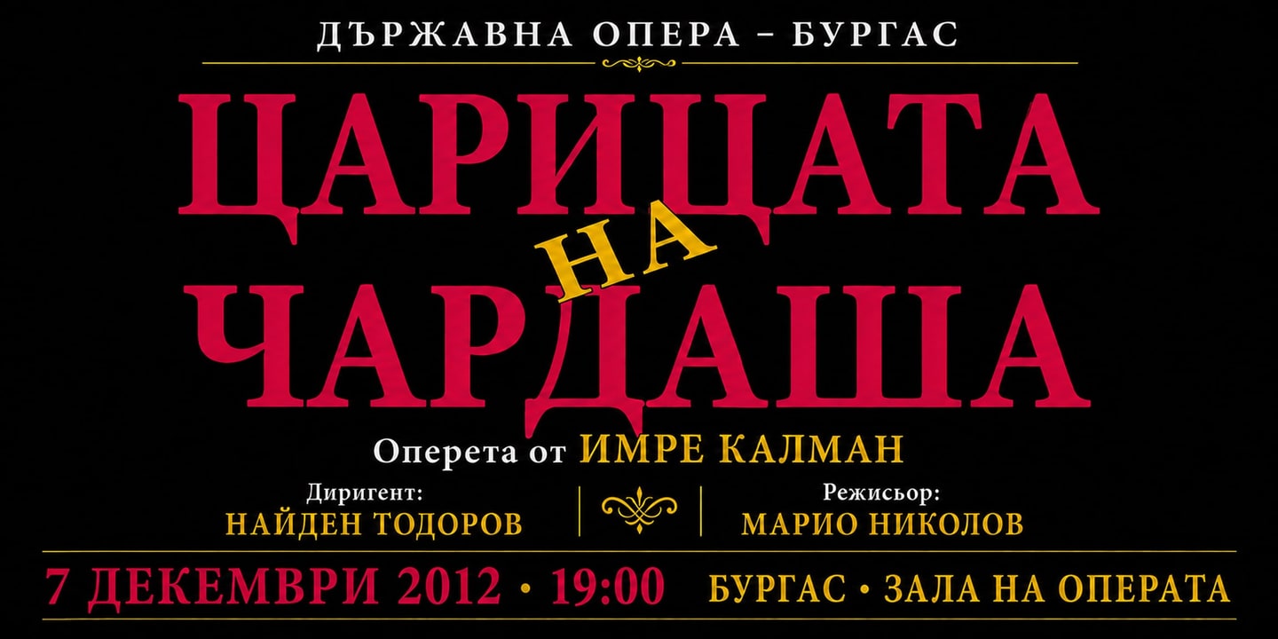 Event banner: Die Csárdásfürstin (07.12.2012)