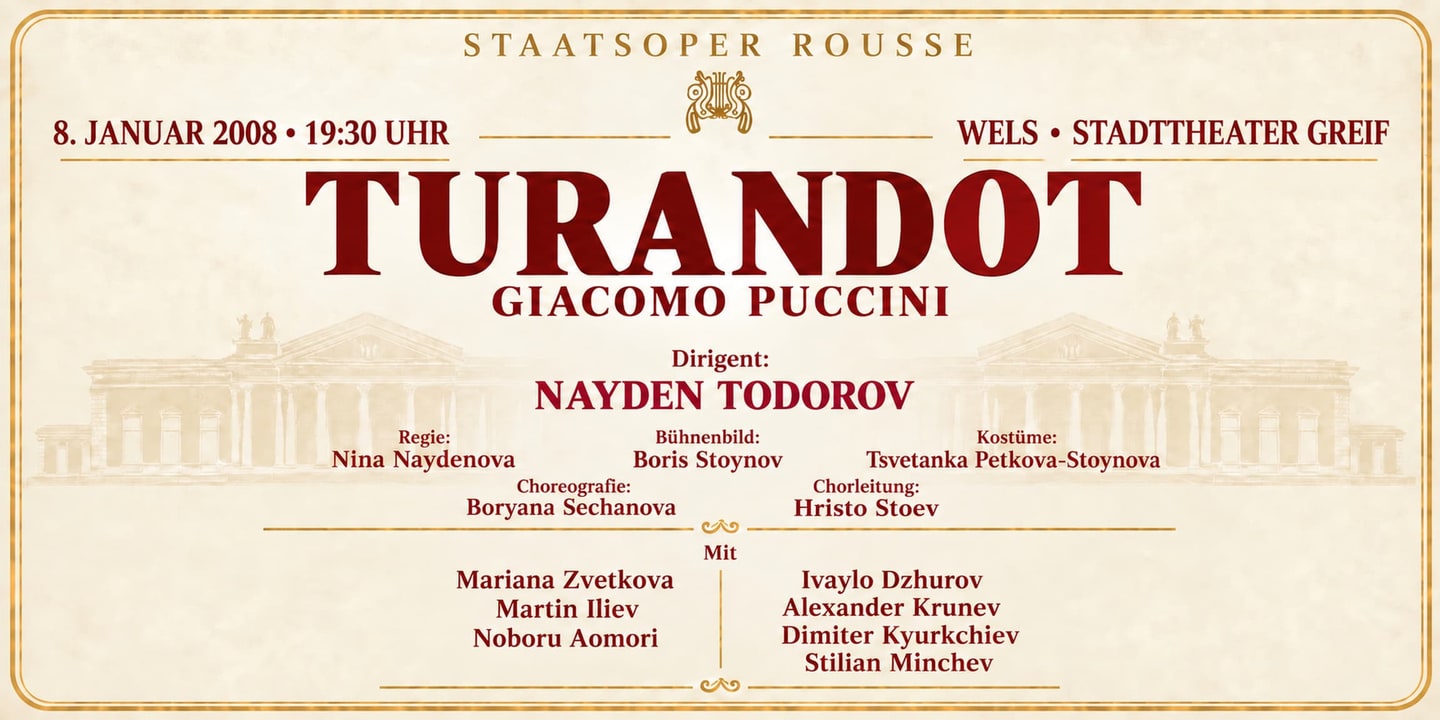 Event banner: Turandot by Puccini (08.01.2008)