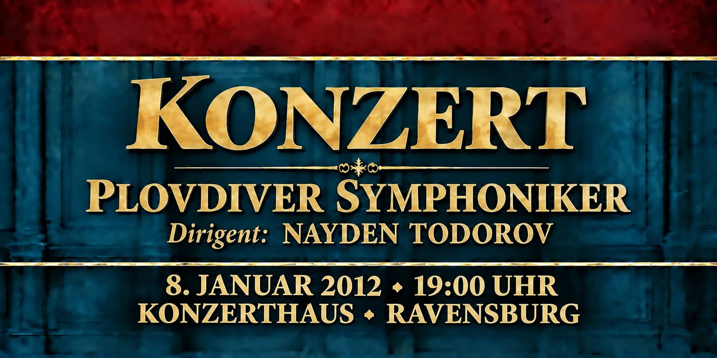 Event banner: Concert with Plovdiver Symphoniker (08.01.2012)