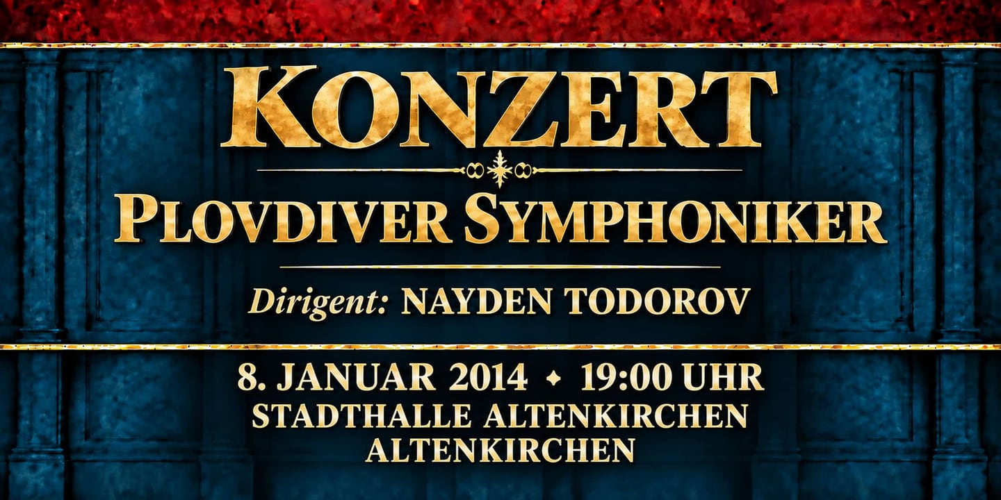 Event banner: Concert with Plovdiver Symphoniker (08.01.2014)