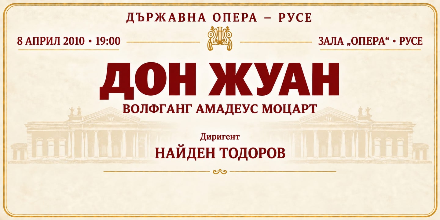 Event banner: Don Giovanni by Mozart (08.04.2010)