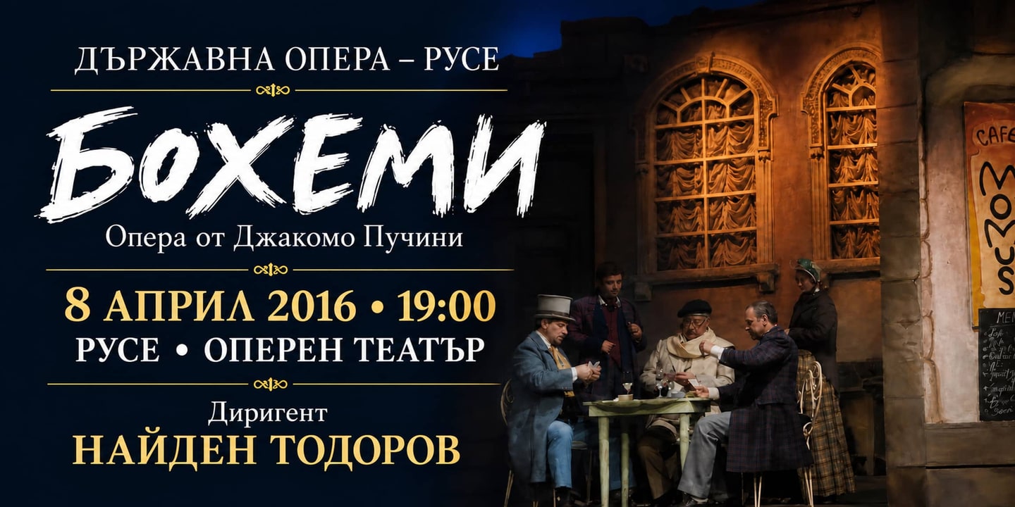 Event banner: La bohème by Puccini (08.04.2016)