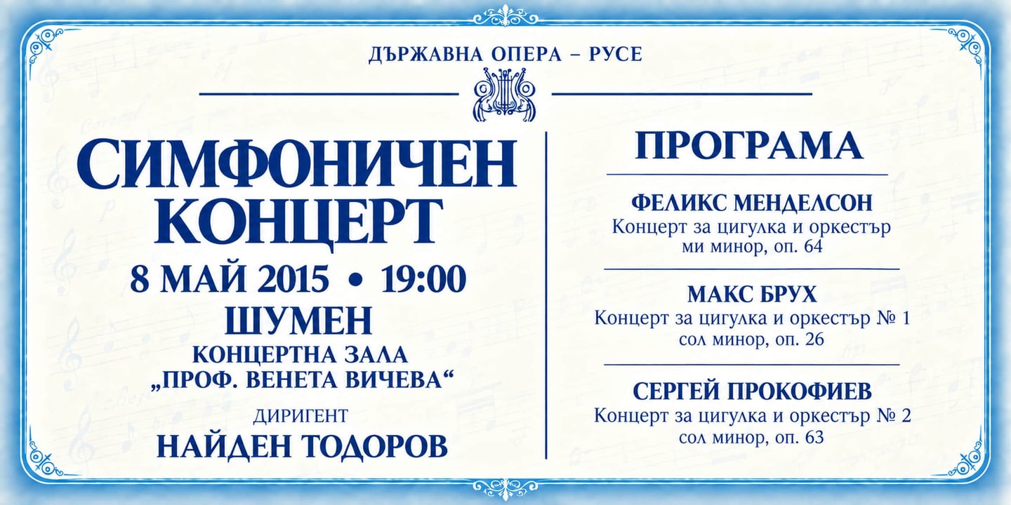 Event banner: Philharmonic concert (08.05.2015)