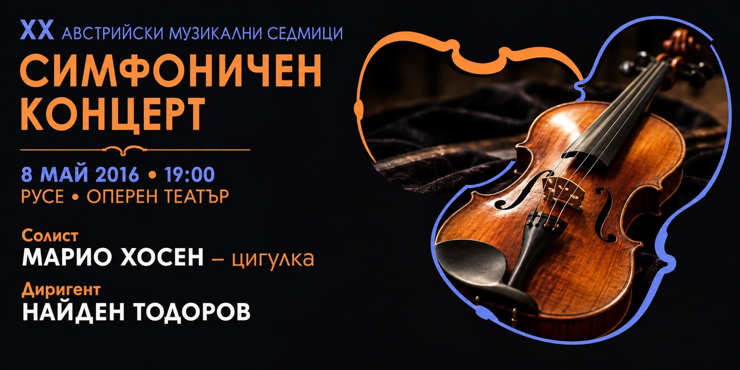 Event banner: XX Austrian Music Weeks in Bulgaria (08.05.2016)