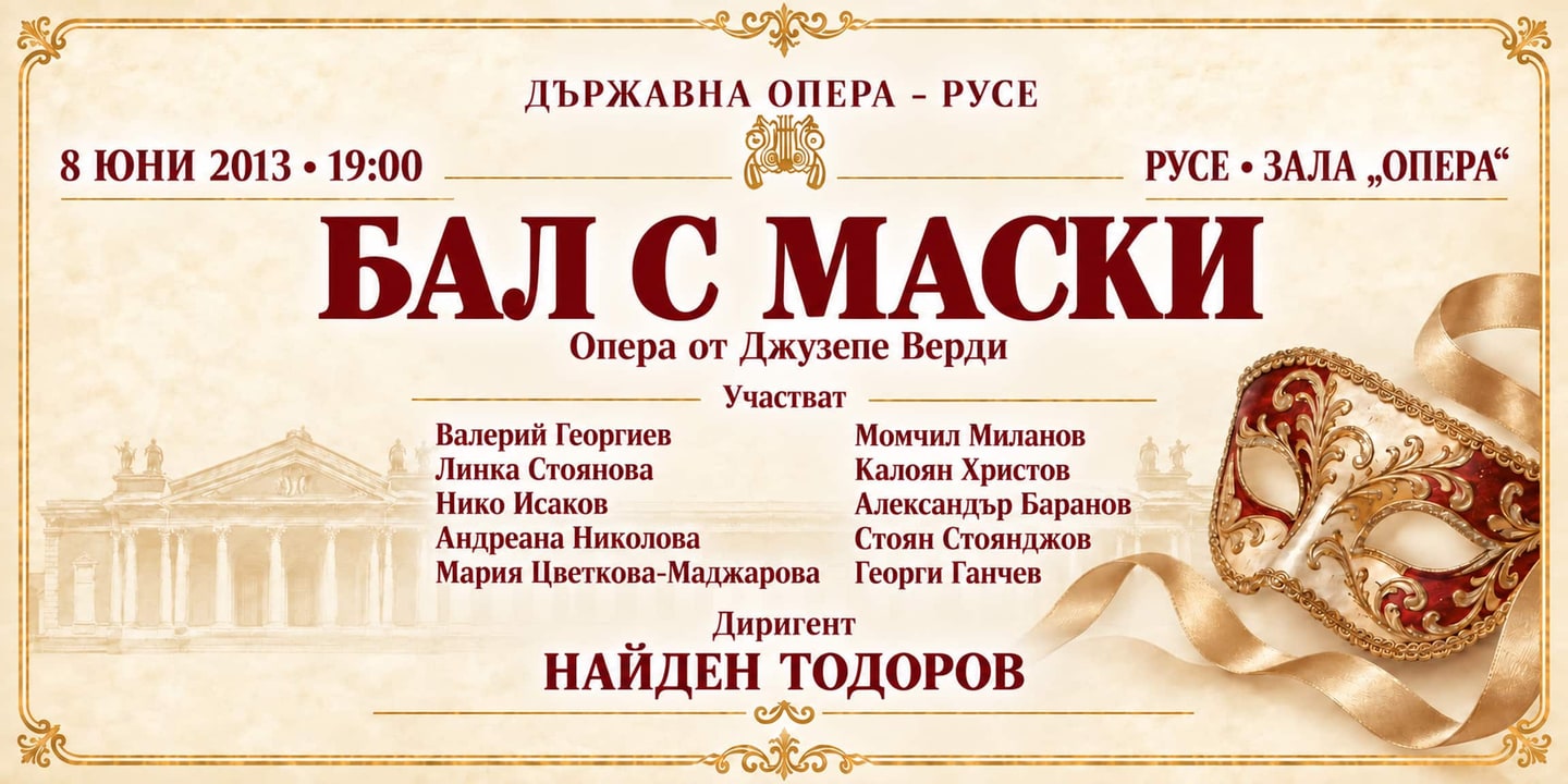 Event banner: Un ballo in maschera by Verdi (08.06.2013)