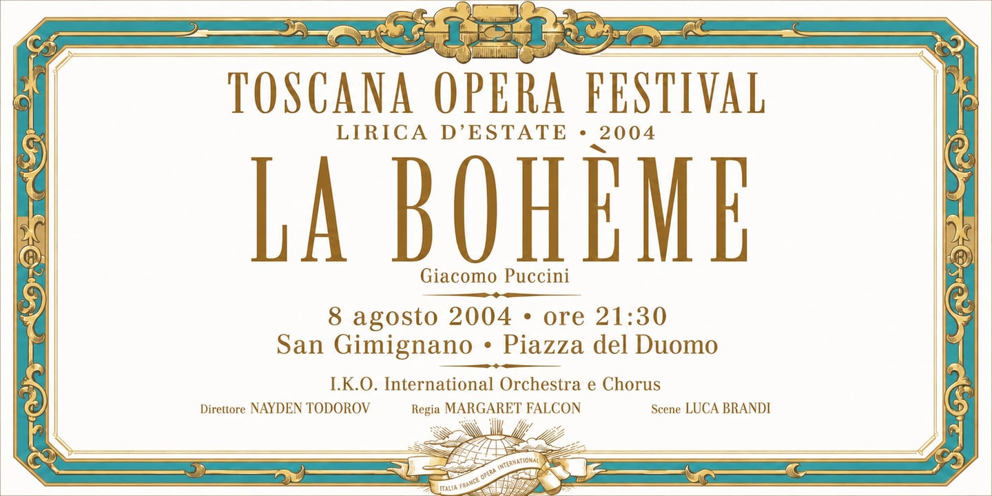 Event banner: La bohème (08.08.2004)