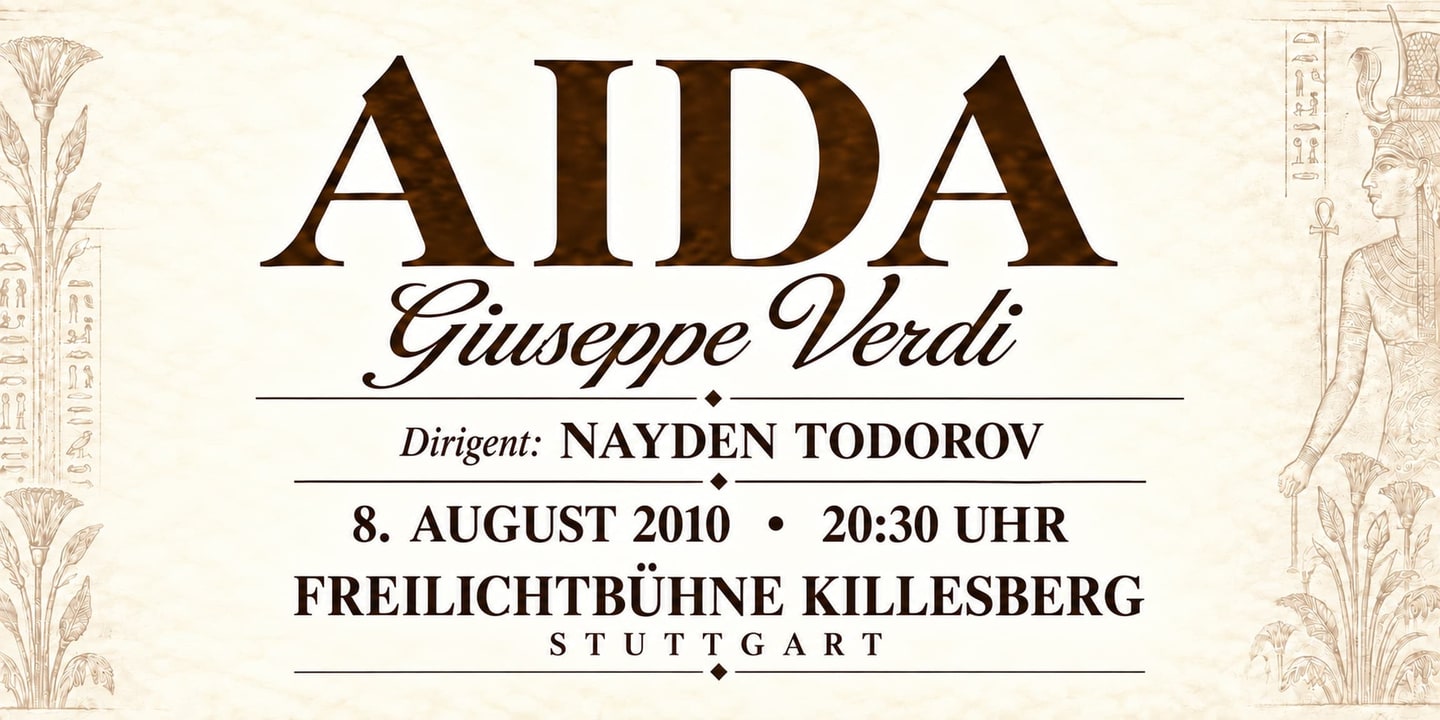 Event banner: Aida by Verdi (08.08.2010)