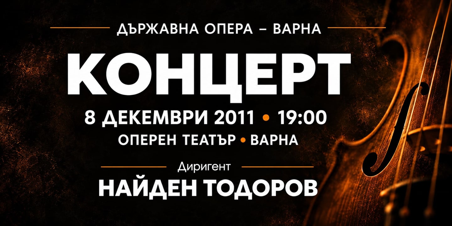 Event banner: Concert with State Opera Varna (08.12.2011)