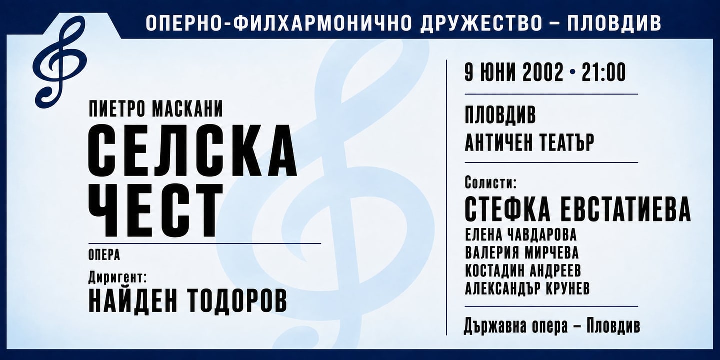 Event banner: Cavalleria rusticana (09.06.2002)