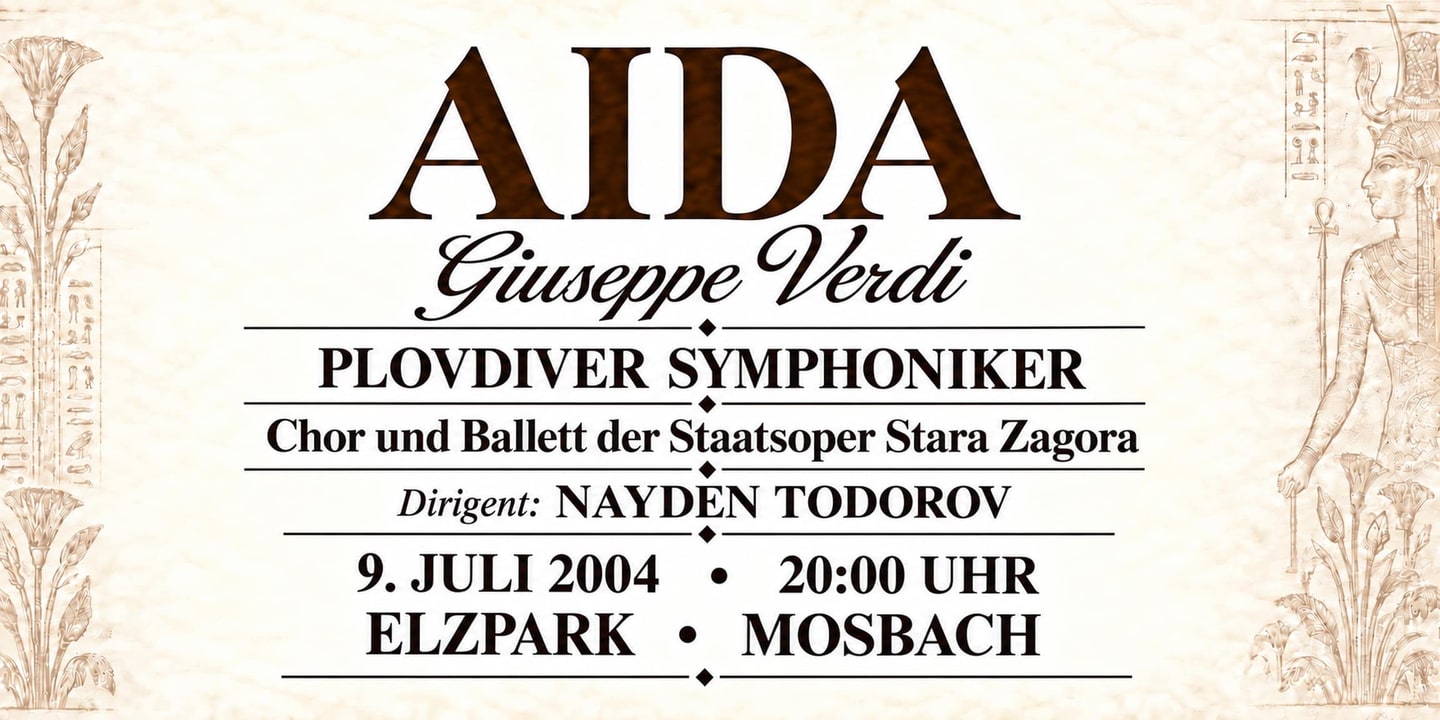 Event banner: Aida by Verdi (09.07.2004)
