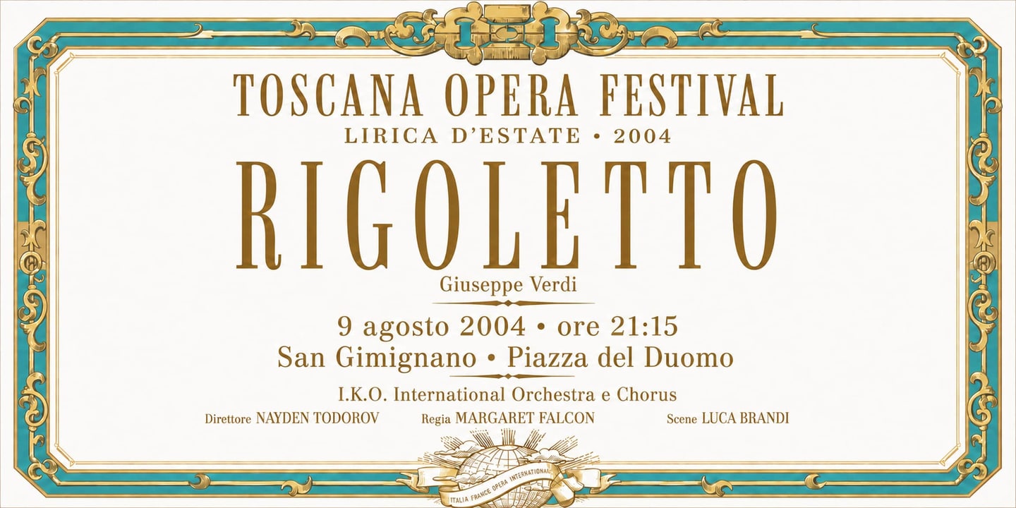 Event banner: Rigoletto (09.08.2004)