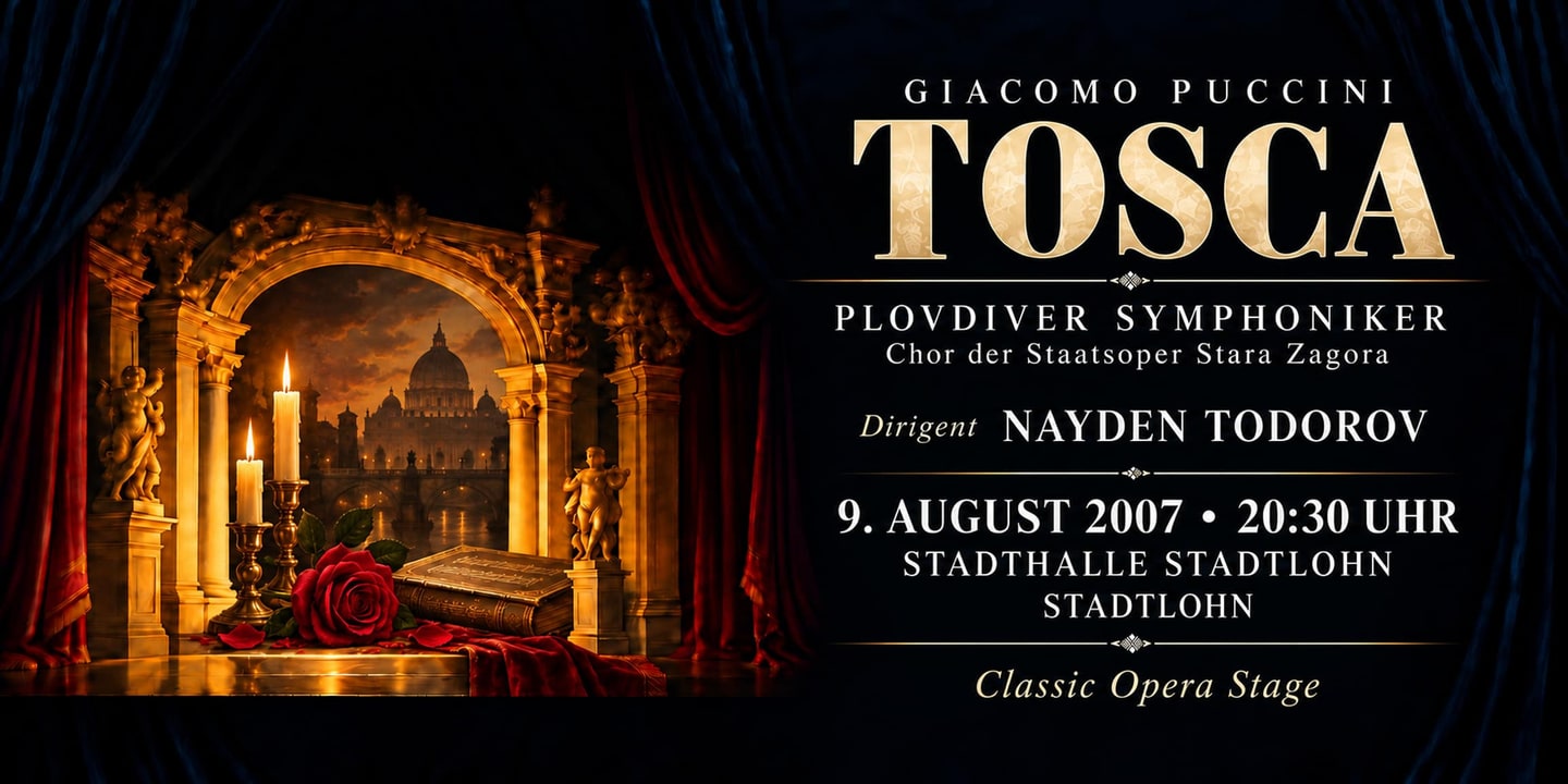 Event banner: Tosca by Puccini (09.08.2007)