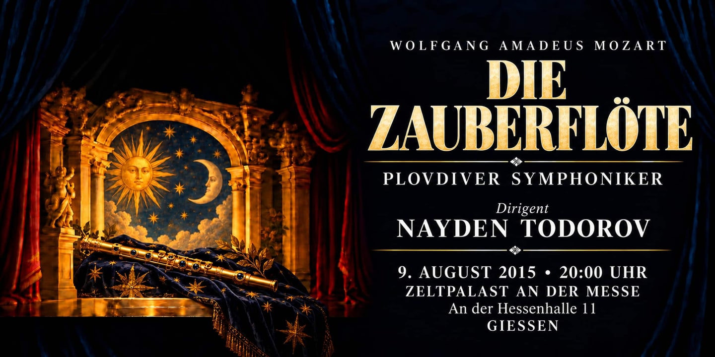 Event banner: Die Zauberflöte by Mozart (09.08.2015)