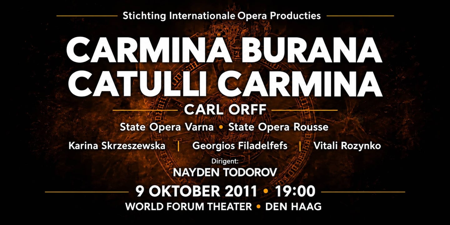 Event banner: Carmina Burana & Catulli Carmina (09.10.2011)