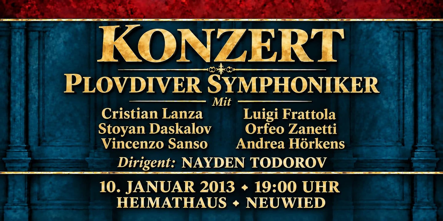 Event banner: Concert with Plovdiver Symphoniker (10.01.2013)
