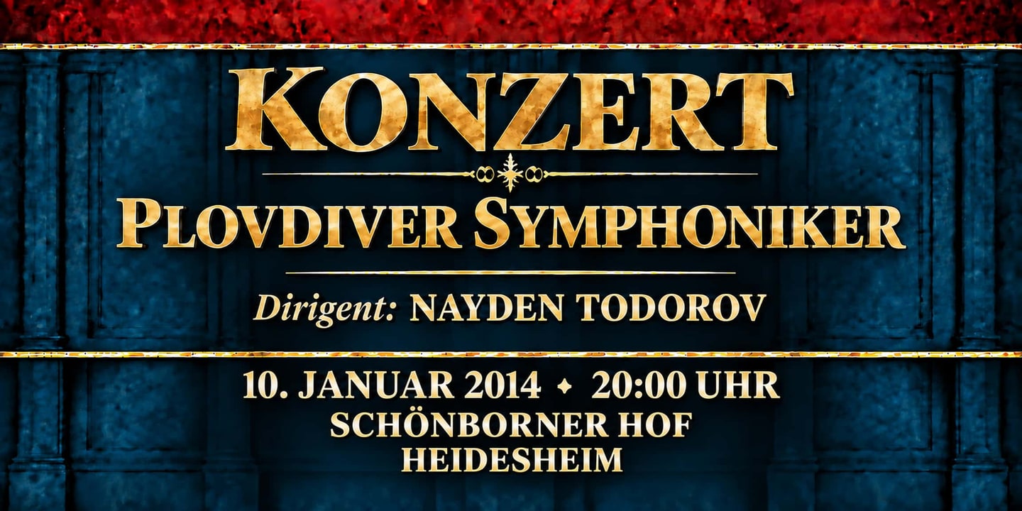 Event banner: Philharmonic concert (10.01.2014)