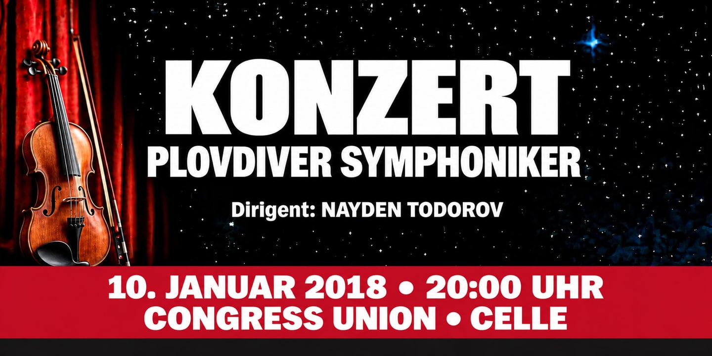 Event banner: Concert with Plovdiver Symphoniker (10.01.2018)