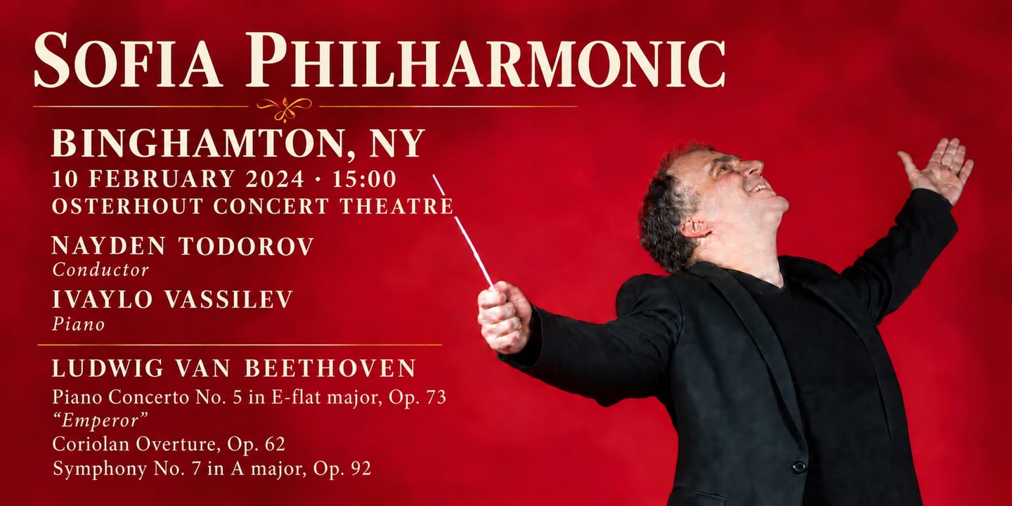 Event banner: Sofia Philharmonic & Nayden Todorov in Vestal (10.02.2024)