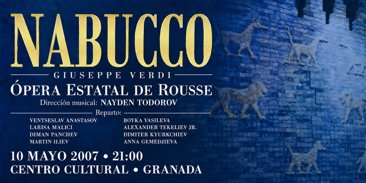 Event banner: Nabucco by Verdi (10.05.2007)
