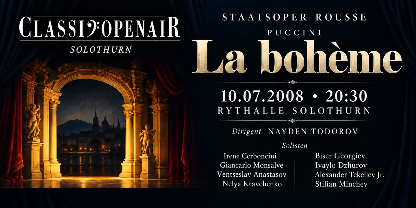 Event banner: La bohème (10.07.2008)