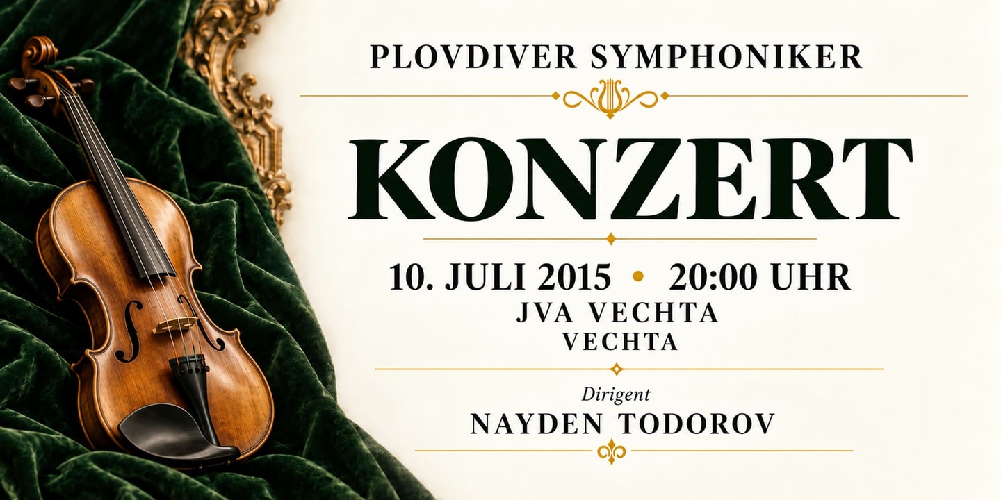 Event banner: Concert with Plovdiver Symphoniker (10.07.2015)