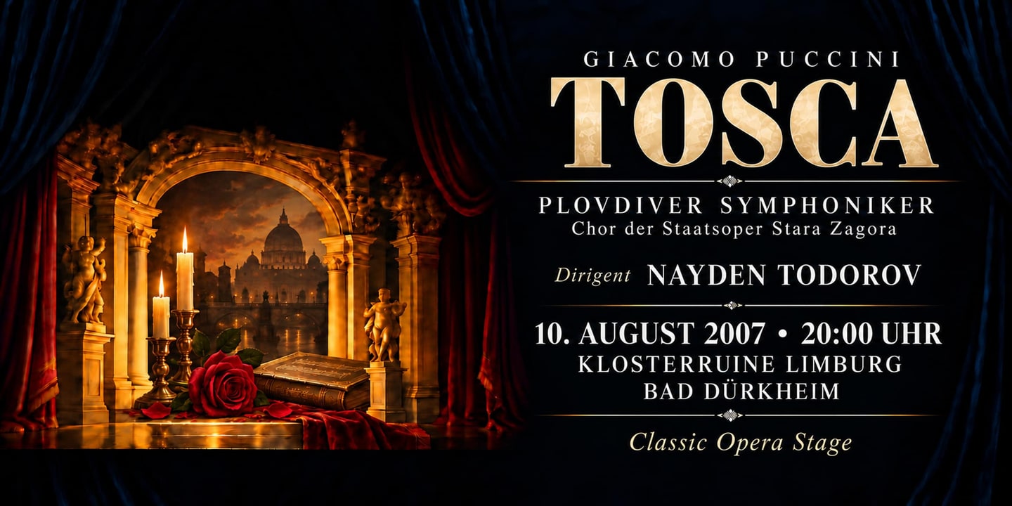 Event banner: Tosca by Puccini (10.08.2007)