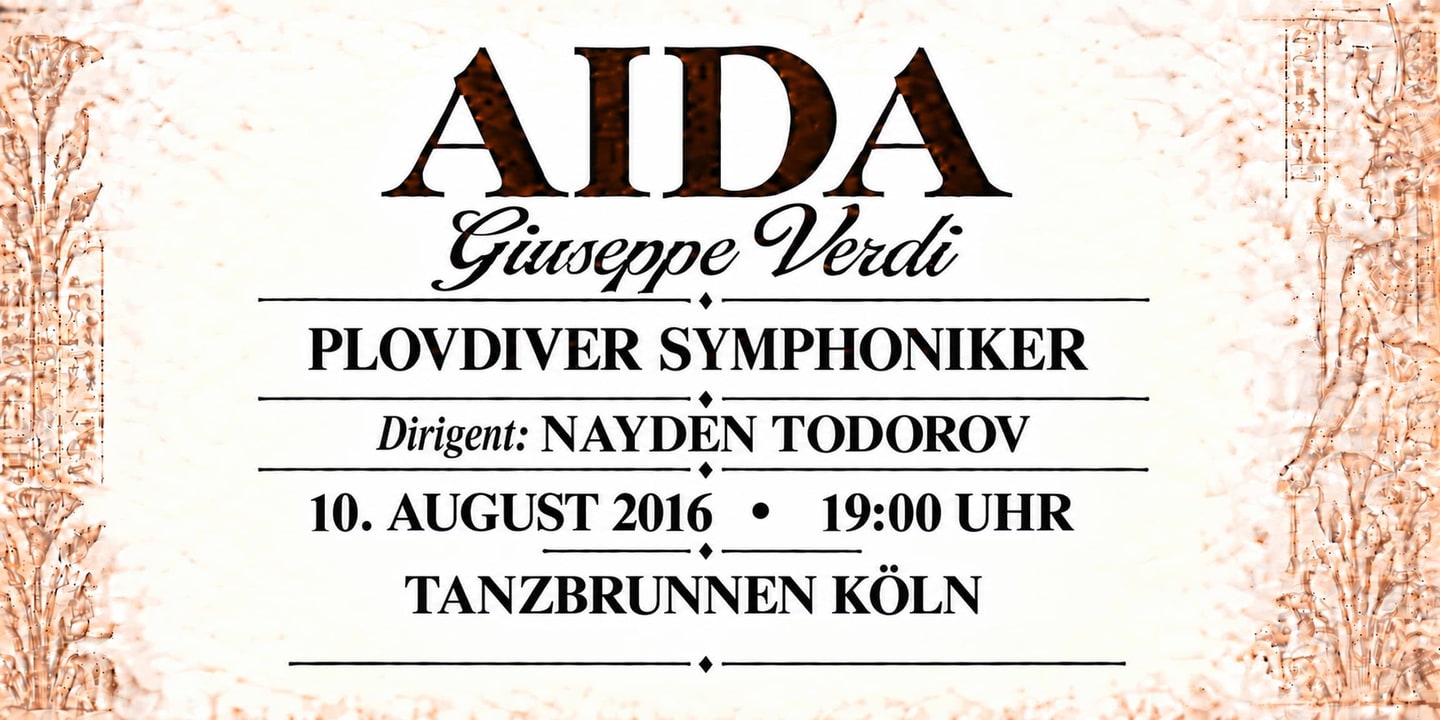 Event banner: Aida (10.08.2016)