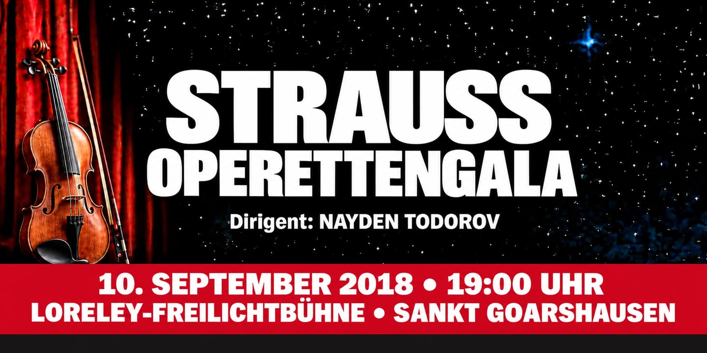 Event banner: Strauss operetta gala (10.09.2018)