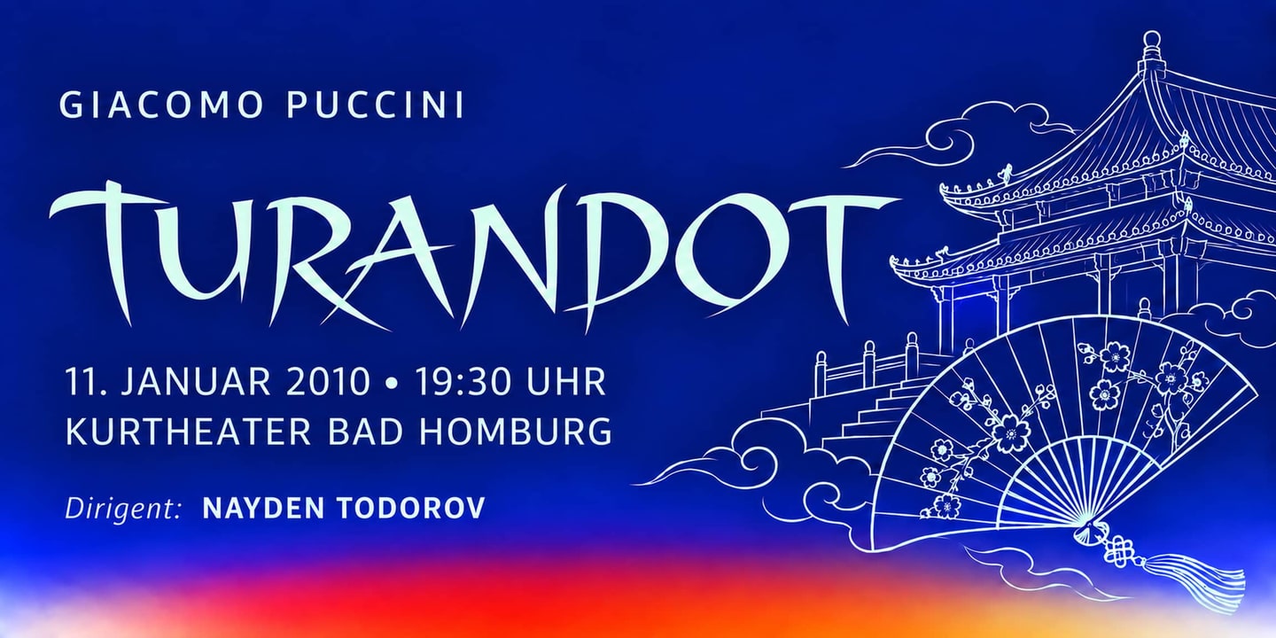 Event banner: Turandot by Puccini (11.01.2010)
