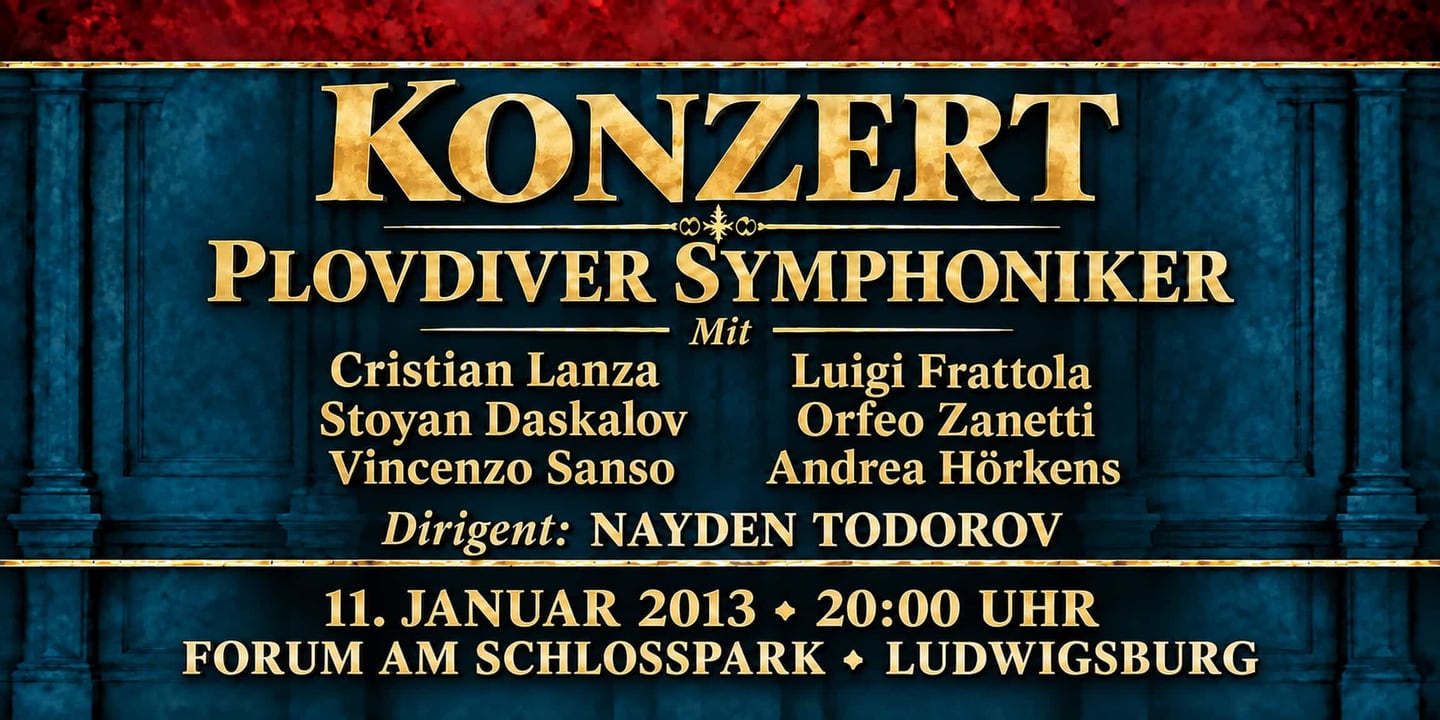 Event banner: Concert with Plovdiver Symphoniker (11.01.2013)
