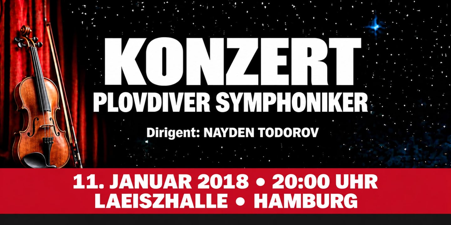 Event banner: Concert with Plovdiver Symphoniker (11.01.2018)