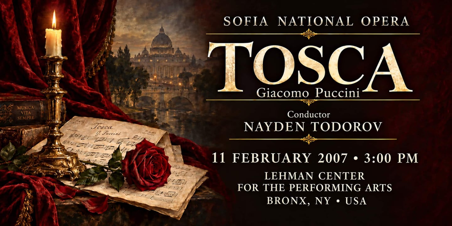 Event banner: Tosca by Puccini (11.02.2007)