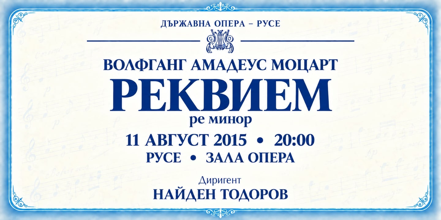 Event banner: Concert with State Opera Rousse (11.08.2015)