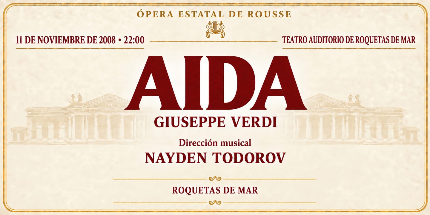 Event banner: Aida by Verdi (11.11.2008)