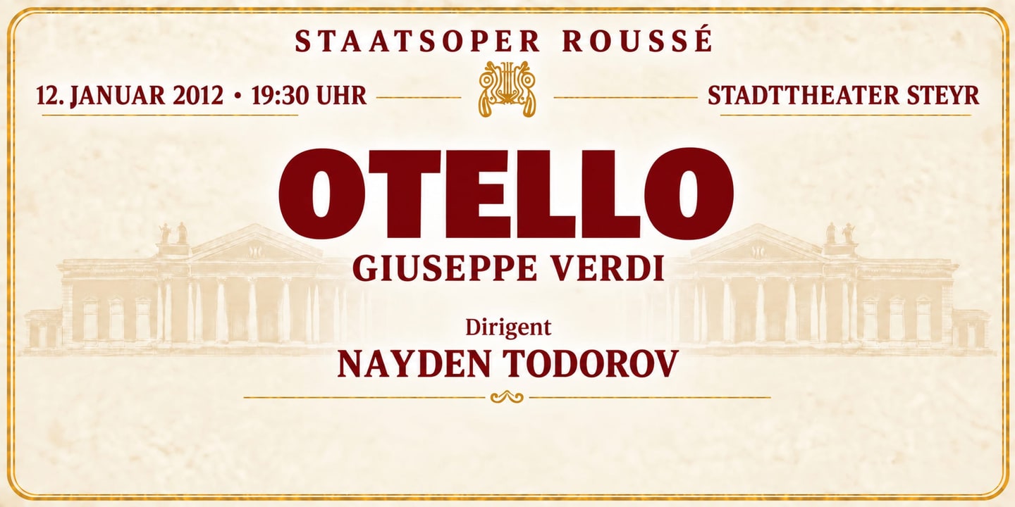 Event banner: Otello by Verdi (12.01.2012)