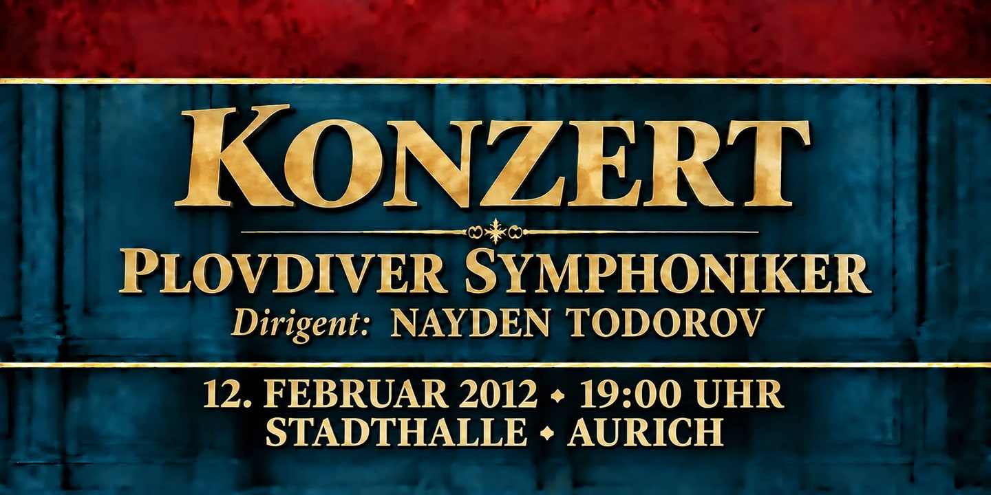 Event banner: Concert with Plovdiver Symphoniker (12.02.2012)