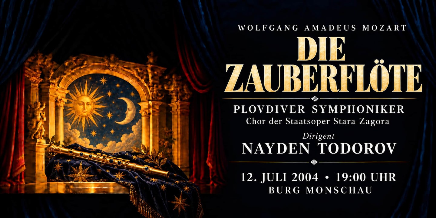 Event banner: Die Zauberflöte by Mozart (12.07.2004)