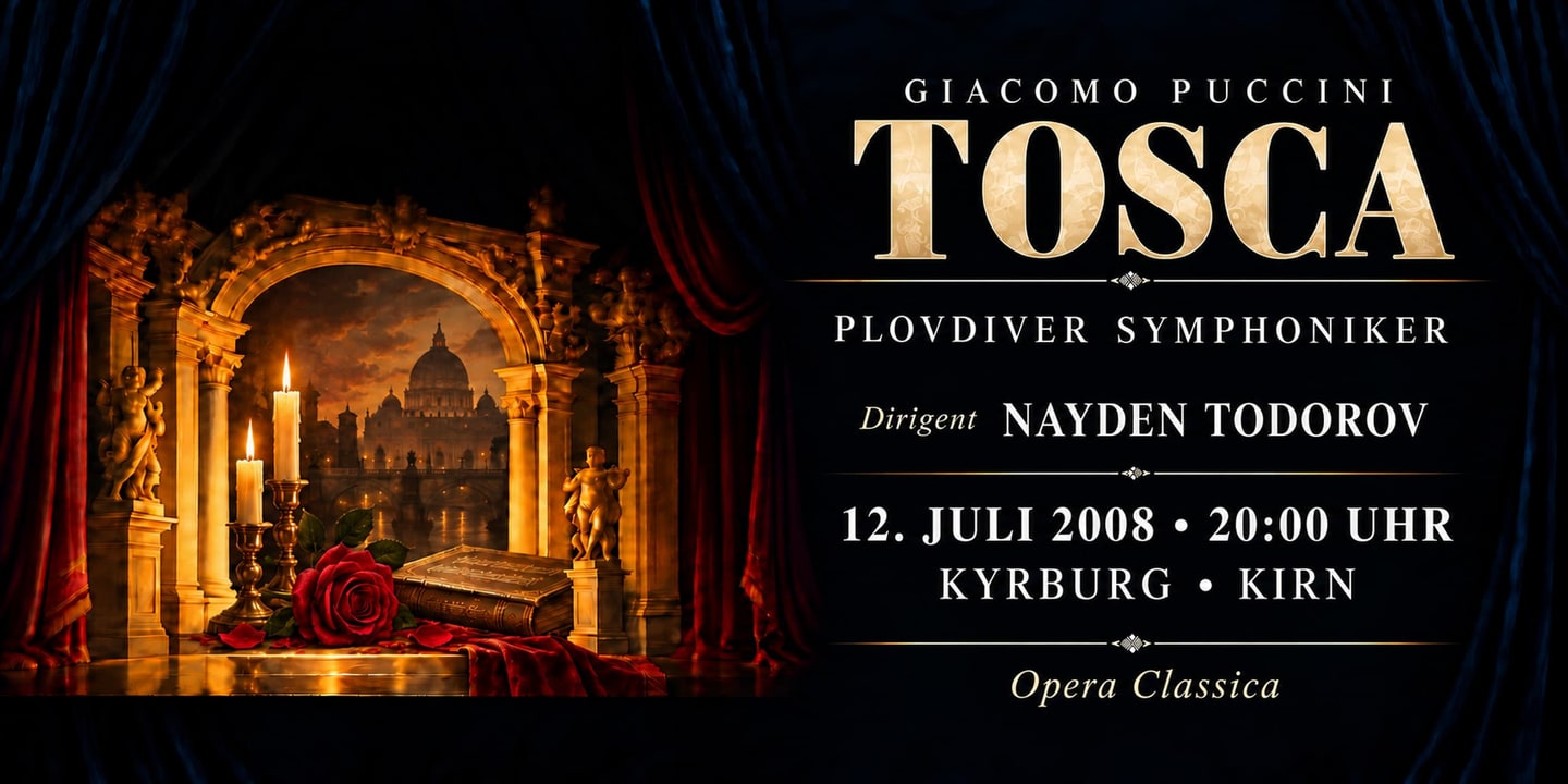Event banner: Tosca by Puccini (12.07.2008)