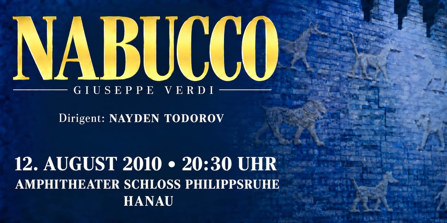 Event banner: Nabucco by Verdi (12.08.2010)
