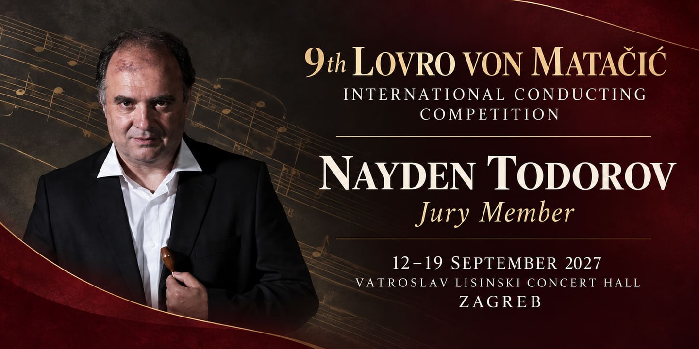 Event banner: 9th Lovro von Matačić International Conducting Competition – Jury (12.09.2027)