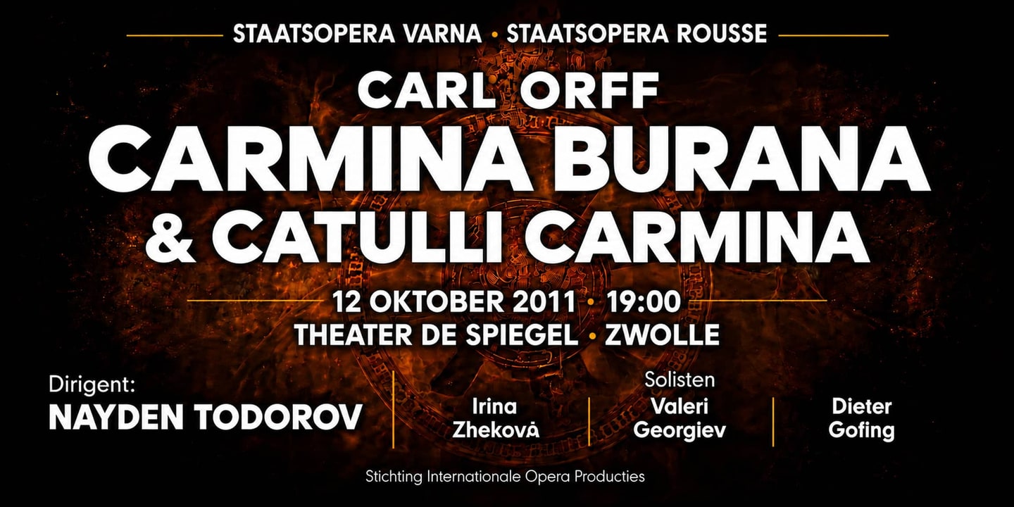 Event banner: Carmina Burana & Catulli Carmina (12.10.2011)