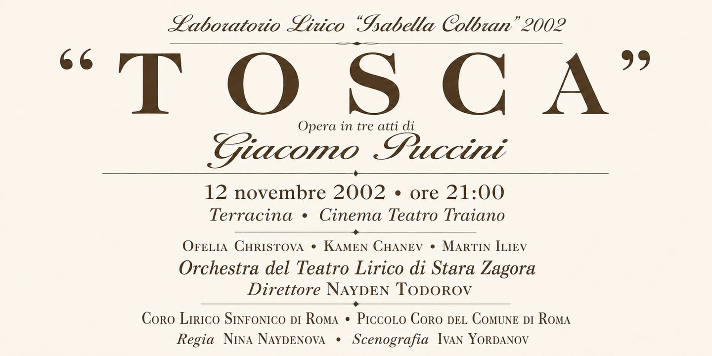 Event banner: Tosca (12.11.2002)